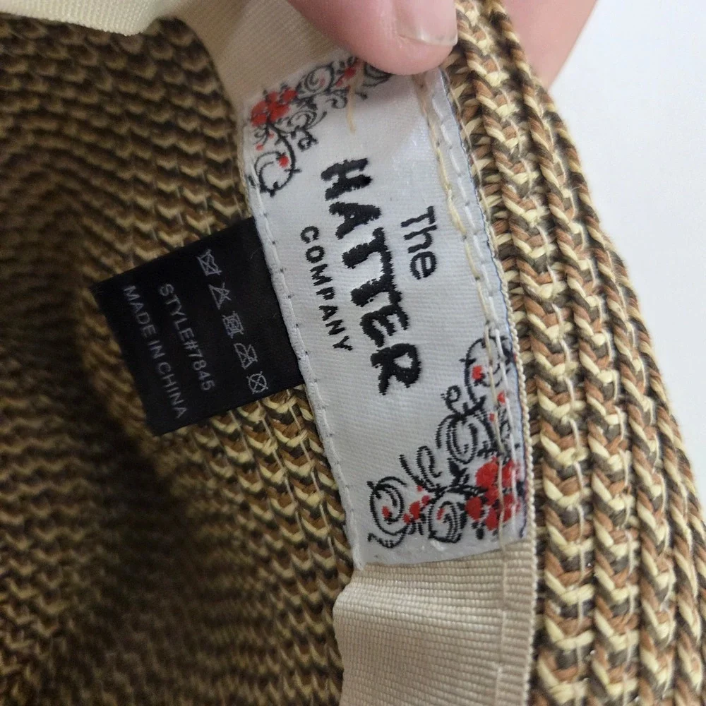The Hatter Company Brown Marled Woven Fedora Hat Style 7845 Mens Womens